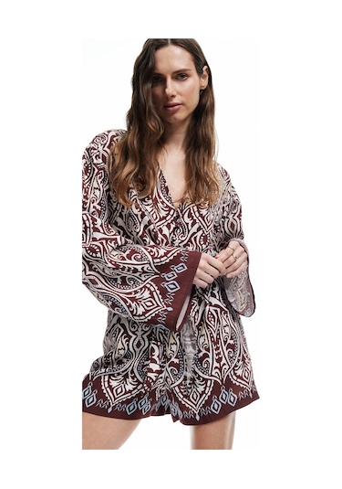 Koton Koton X Melis Ağazat - Viskon Kumaş Cepli Etnik Desenli Mini Şort Kahverengi Desenli 5sak40115ew Kahverengi Desenli Koton Koton X Melis Ağazat - Viskon Kumaş Cepli Etnik Desenli Mini Şort Kahverengi Desenli 5sak40115ew Kahverengi Desenli