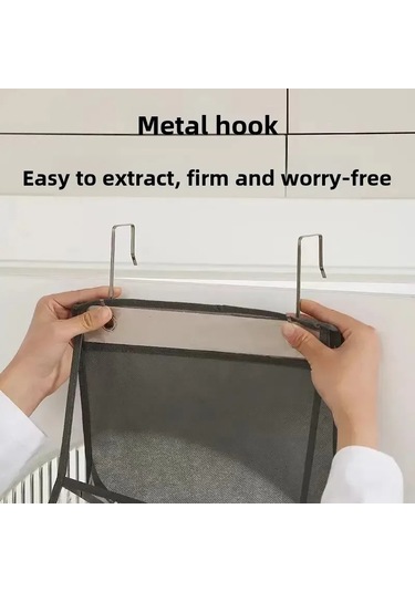 Kosona Duvar Takılı Beşikli Organizer: 4 Katlı Beyaz Nonwoven Çanta, Dormitorio/banyo/ev İçin Uzunluk 108cm, Boşluk Tasarrufu Ve Kolay Erişim Diğer