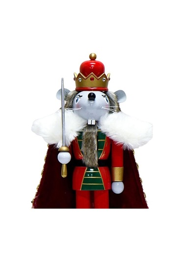 Pazly Yılbaşı Süslemesi Suntek Sanatları Fındıkkıran Figür El 13x9x36cm Wn