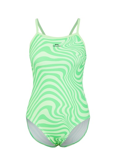 Slazenger Thinstrap Kadın Yüzücü Yeşil Mayo