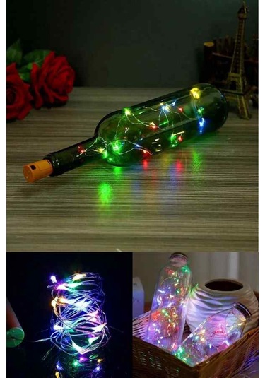 Kulvaravm 5 Adet Mantar Tıpalı Peri Led Işık 2 Metre Rgb RGB