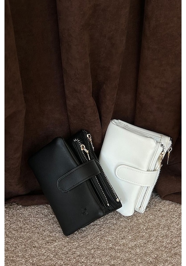 Shule Bags Kei Cüzdan Beyaz Beyaz