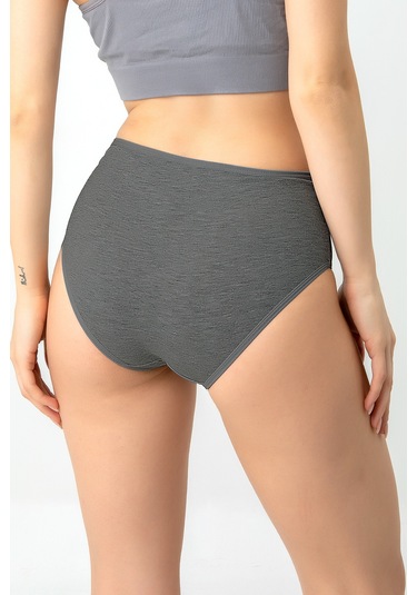 Doremi Yüksek Bel %100 Doğal Pamuk Likralı Rahat Kalıp Kadın Bato Külot Çok Renkli