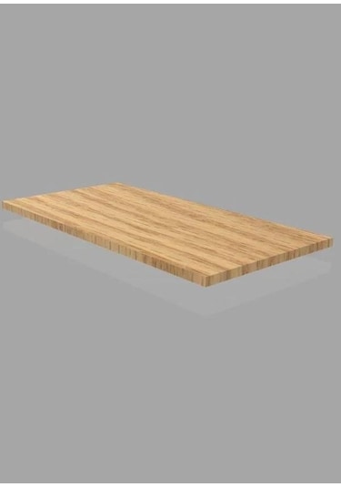 1 Adet Ahşap Raf - Suntalam Tekli Raf Bambu-40x90 Cm Çok Renkli