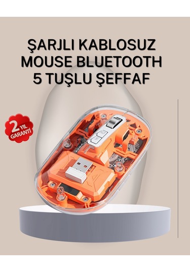 Çift Modlu Fare Usb Alıcılı Ve Bluetooth Bağlantılı Standart