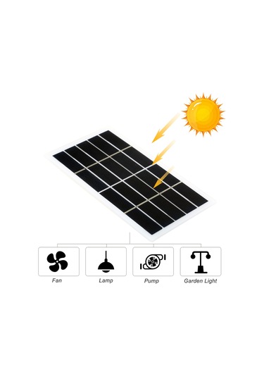 Padalink 5v 2w Polikristal Güneş Paneli - Dışarıda, Kamp Ve Bahçe İçin Çevre Dost, Yüksek Verimli Elektrik Üretimi Ve Cihaz Şarjı