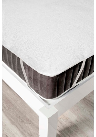 Wellsoft Sıvı Su Geçirmez Ped Dört Köşe Lastikli Tek Çift Kişilik Yatak Koruyucu Sessiz Alez