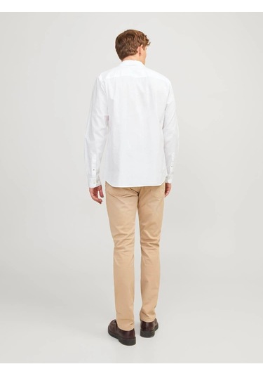 Jack & Jones Jjesummer Erkek Keten Gömlek Beyaz 12248384 Beyaz