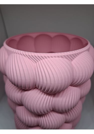 Bubble Vazo - 16 Cm Pembe