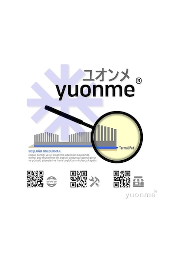 Yuonme Termal Ped / Thermal Pad 1.0mm 1.3W/mK 100X100mm 13-1045
