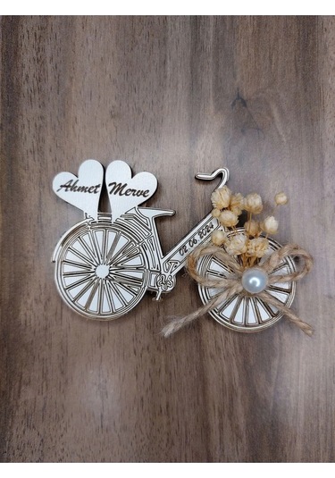 Lavanta Tasarım 25 Adet Nişan Nikah Hatıra Bisiklet Magnet
