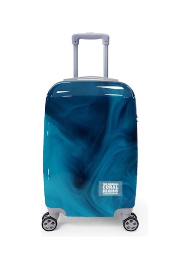 Coral High Renkli Desenli Kabin Boy Valiz 50cm 16533