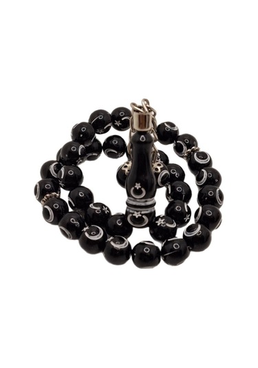 Han Ticarethane Ay Yıldız Desenli Siyah Tesbih