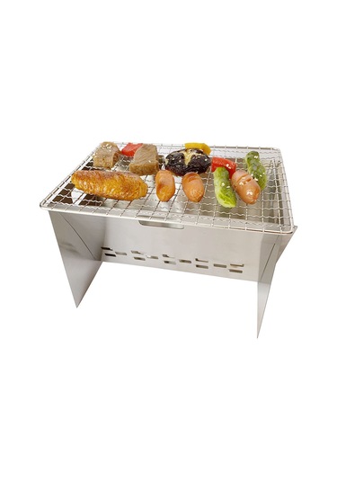 Dianziye Kampanya Uygun Paslanmaz Çelik Taşınabilir Mangal - Açık Hatta Barbekü Ve Piknik İçin Kompakt Şömine Çok Renkli