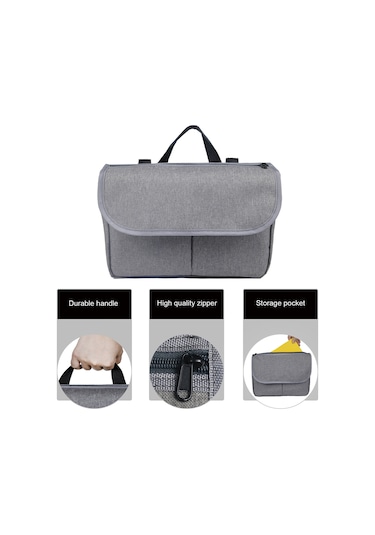 Tekerlekli Sandalye Çantası Yürüteç Organizatör Çantası Siyah Siyah