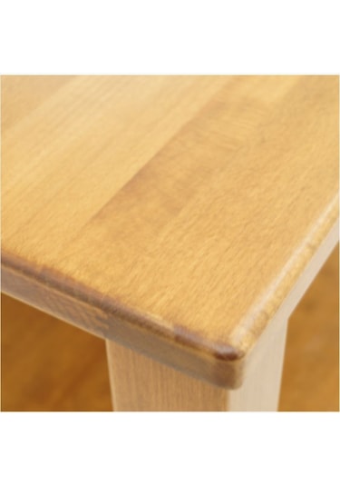 Doğal Masif Ahşap Kayın Orta Sehpa