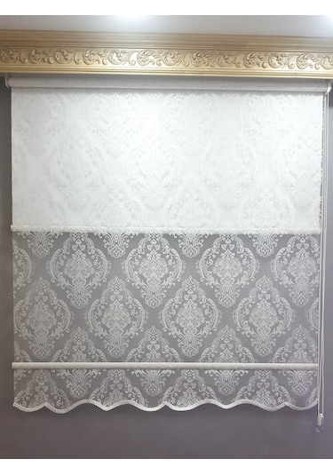 N11 Özel 1.Kalite Çift Mekanizmalı Tül Stor Perde