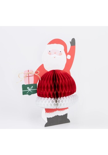 Meri Meri - Honeycomb Santa Tebrik Kartı