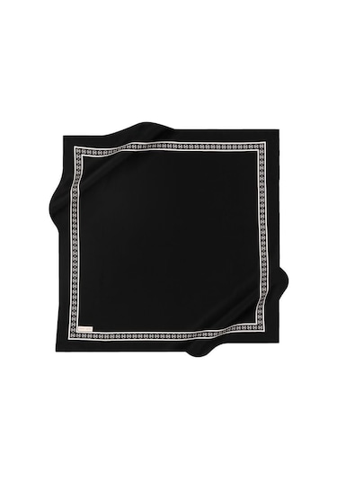Pierre Cardin İpek Eşarp - 8929438-912 Siyah Twill Siyah