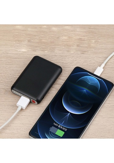 Geeksen 5000mah 5v Usb Şarj Cihazlı Isıtıcı Eldiven, Çorap Ve Giysi İçin Taşınabilir Mini Güç Kaynağı Siyah