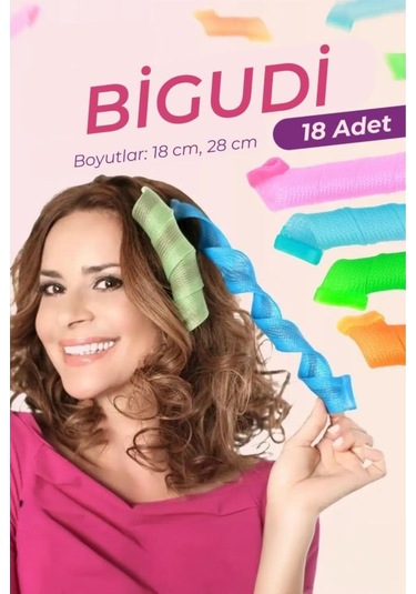 Mujgan Kancalı Saç Şekillendirici 18'li Bigudi Seti 4 Adet