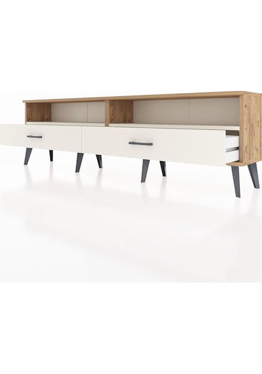 Arges Tv Ünitesi 2 Raflı 2 Çekmeceli 176x30x51 Çam-aytaşı/aytaşı Aytası/aytası