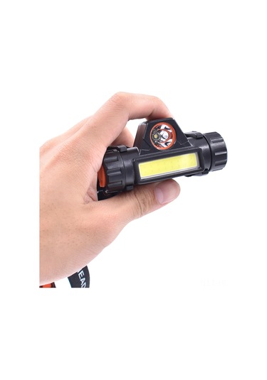 Suofeng K51 Usb Şarjlı Şapka Feneri - 1200mah Li-pil, Mıknatıslı, Ipx4 Su Geçirmez, Fokus Ve Geniş Aydınlatma Modu, Ergonomik Tasarım Siyah