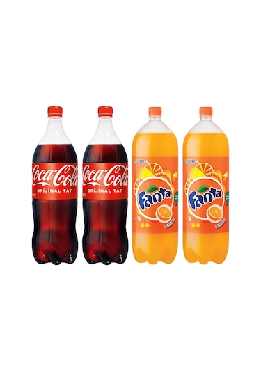 Coca Cola 2 x 2.5 L + Fanta Portakal 2 x 2.5 L
