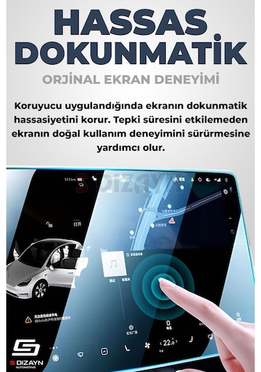 S-dizayn Citroen Cactus Feel/shine 9.7 İnç 9h Nano Multimedya Ekran Koruyucu Mat 2015-2021 A+ Kalite