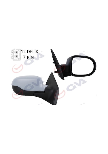 Dış Dikiz Aynası Elektrikli Sağ Clio 3 Hb 09 Isıtmalı Sensör Astarlı Konv.cam