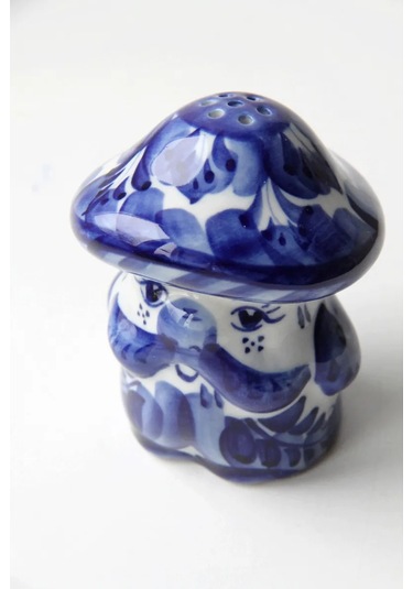 Terehoff Porselen Mantar Gzhel Tuzluk 322197423 Mavi