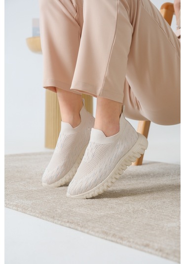 Marvin Günlük Ortopedik Kadın Sneaker Spor Ayakkabı Bej