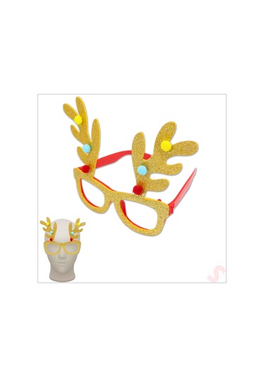 Yılbaşı Gözlük - Altın