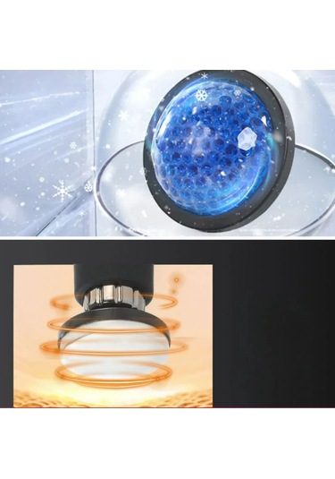 Realx Şarjlı Dijital Sıcak - Soğuk Kompress Özellikli Masaj Tabancası 3 Gri