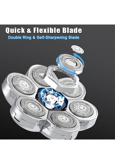 7d Elektrikli Tıraş Makinesi Yedek Başlığı Yüzen Sakal Tıraş Makinesi Bıçak Başlığı