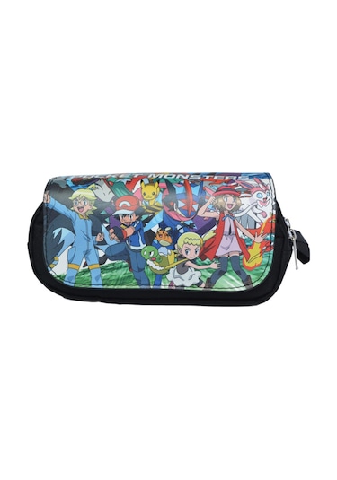 Erkek Ve Kız Çocukları İçin Kalem Kutusu, Anime 3d Baskılı Kalem Kutusu, Çift Fermuarlı Kalem Kutusu Style19 Çok Renkli