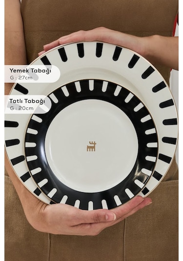 Karaca  Elegance Bone 50.Yıl İmza Koleksiyonu Kore 24 Parça 6 Kişilik Yemek Takımı