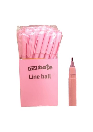 Mynote Line Ball 50'li Pp Kutu Pastel Pembe Pembe