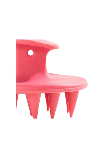 Suntek Silikon Saç Şampuan Fırçası Scrubber Duş Pembe