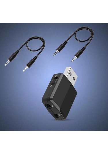 Zf-169plus Kablosuz 3in1 Bluetooth 5.0 Usb Ses Adaptörü Alıcı-verici Transmitter-receiver Araç 3.5mm Aux Stereo Tv Pc Hoparlör Bilgisayar Tablet Kulaklıklar İçin