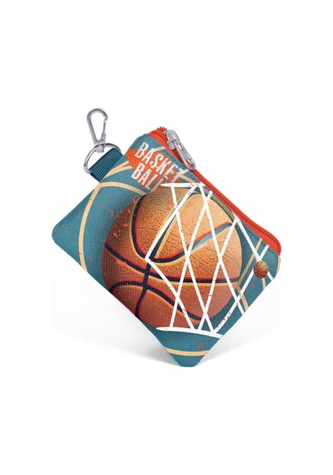 Coral High Kids Nefti Turuncu Basketbol Desenli Bozuk Para Çantası 21933 Çok Renkli