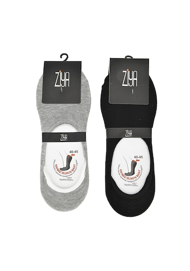 Ziya Erkek Bambu Sneakers Babet 6'lı Çorap Siyah X3 13173Z033 Siyah