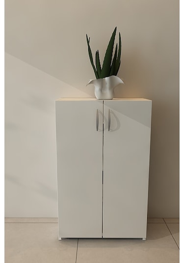 Moonlife Turna 4 Raflı Ayakkabılık Beyaz