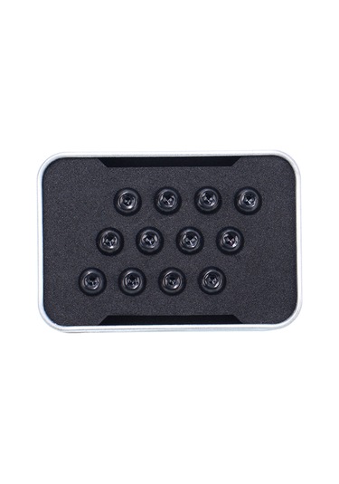 Hombey T25 Ti6al4v Titanyum Bisiklet Fren Disk Çivileri M5x10mm, Ultra Hafif Dayanıklı, Siyah, 12 Adet + Eva Kutusu Siyah