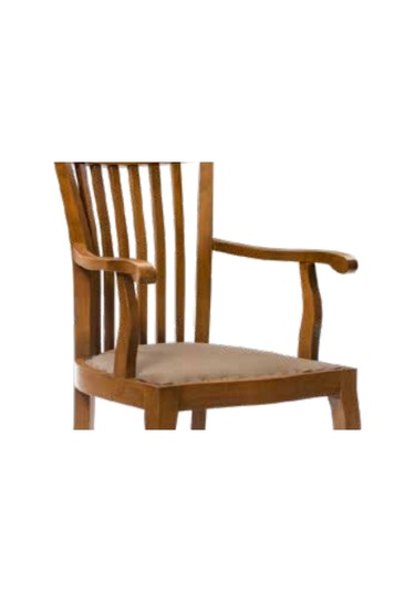 Bengimobilya Sandalye Zus108 Torna Çıtalı Model Tam Kolçak Kayın Retro Iskelet