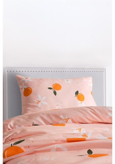 Ranforce Joyful Orange Nevresim Takımı Tek Kişilik Turuncu