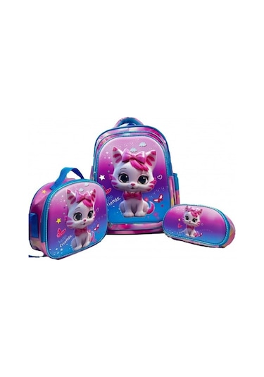 Akıllıelma-taros Sweet Sırt Çantası 3 Lü Set Çok Renkli