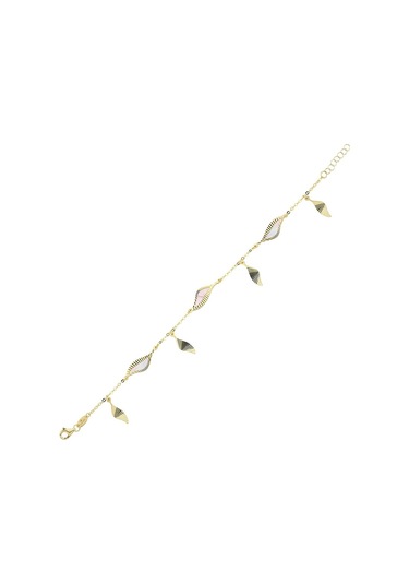 Pembe Sedefli Altın Bileklik