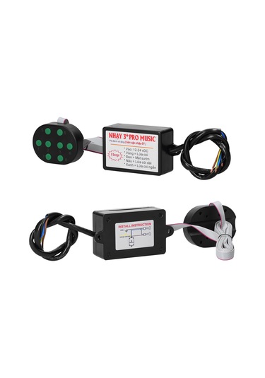 Dianziye Araba Klarnet Kontrol Cihazı - 8 Farklı Ses Efekti Seçimi, Ses Seviyesi Ayarlama, Kablolu Kumanda, 12-24v Uyumlu