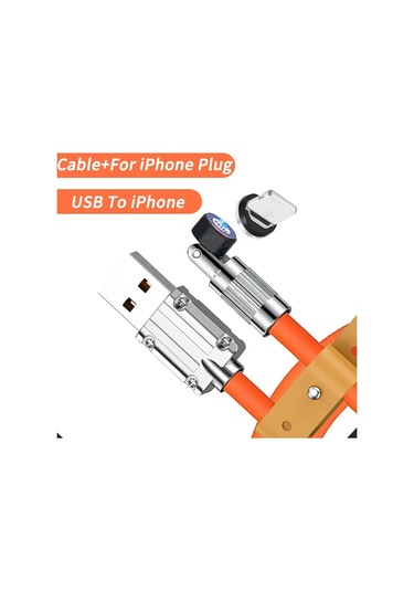 Dıxsg6a 120w 540 Dönen Manyetik Şarj Kablosu Usb-c/micro Usb 1.5m Samsung Iphone Uyumlu İçin Hızlı Şarjamy Green1.2m